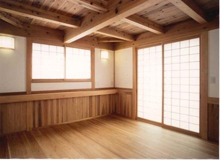 真壁の家の屋根裏