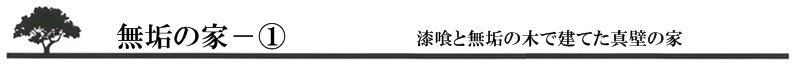 漆喰と無垢の木で建てた真壁の家