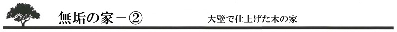 大壁で仕上げた木の家