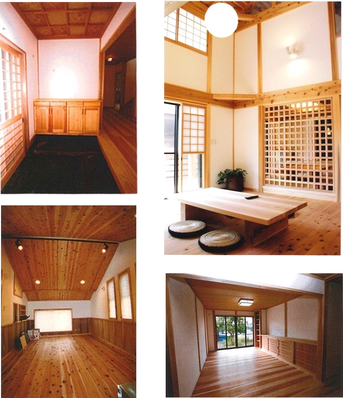 自然素材でリフォームした各部屋